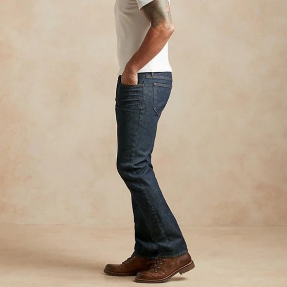 Banana Republic Straight Organic Jean size 31/30 Rinse Dark Wash - Picture 3 of 6